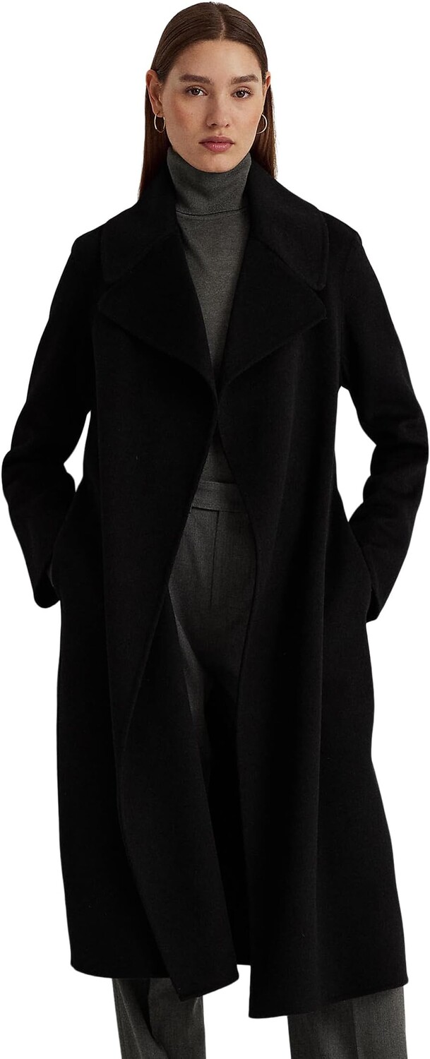 

Пальто с запахом и поясом LAUREN Ralph Lauren, черный