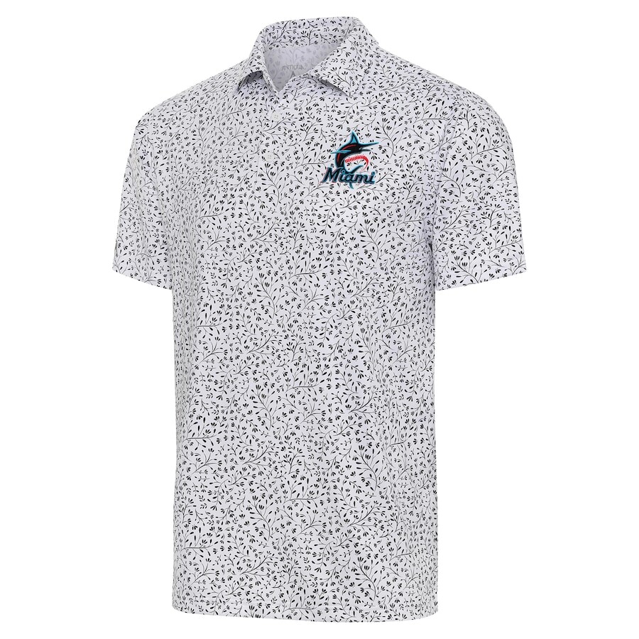 

Поло с коротким рукавом Antigua Miami Marlins, белый