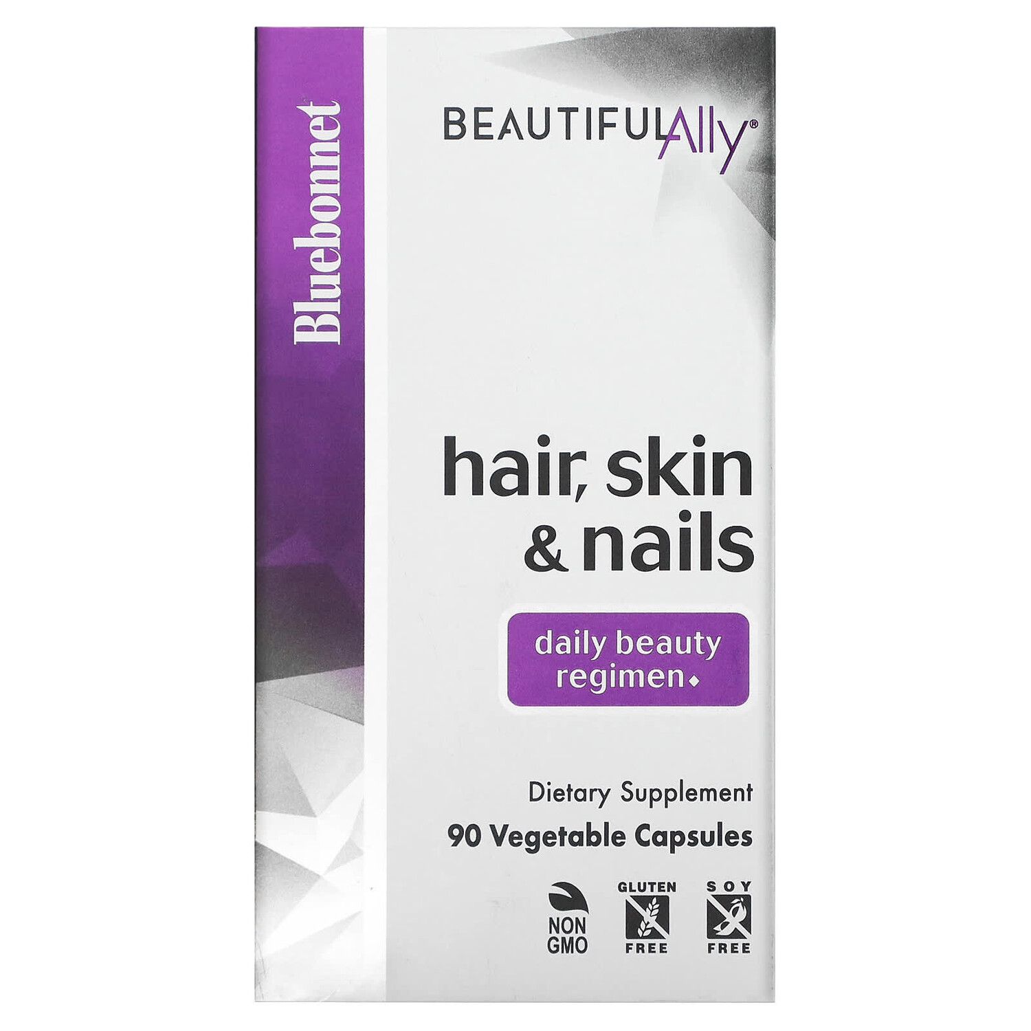 

Beautiful Ally, добавка для волос, кожи и ногтей, 90 растительных капсул, Bluebonnet Nutrition
