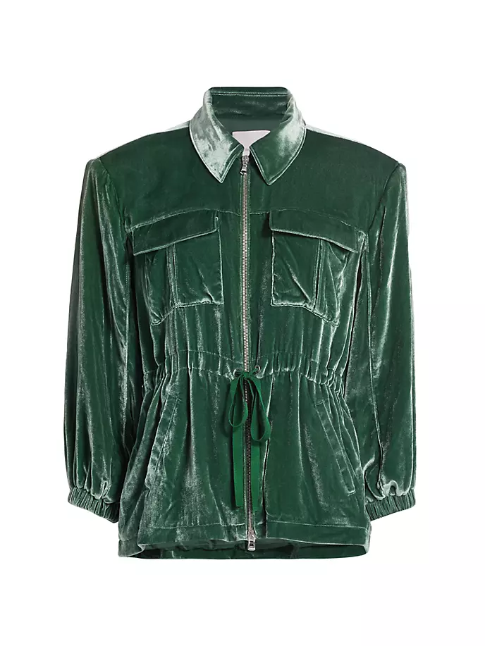 

Лив Бархатная куртка Cinq À Sept, цвет dark emerald