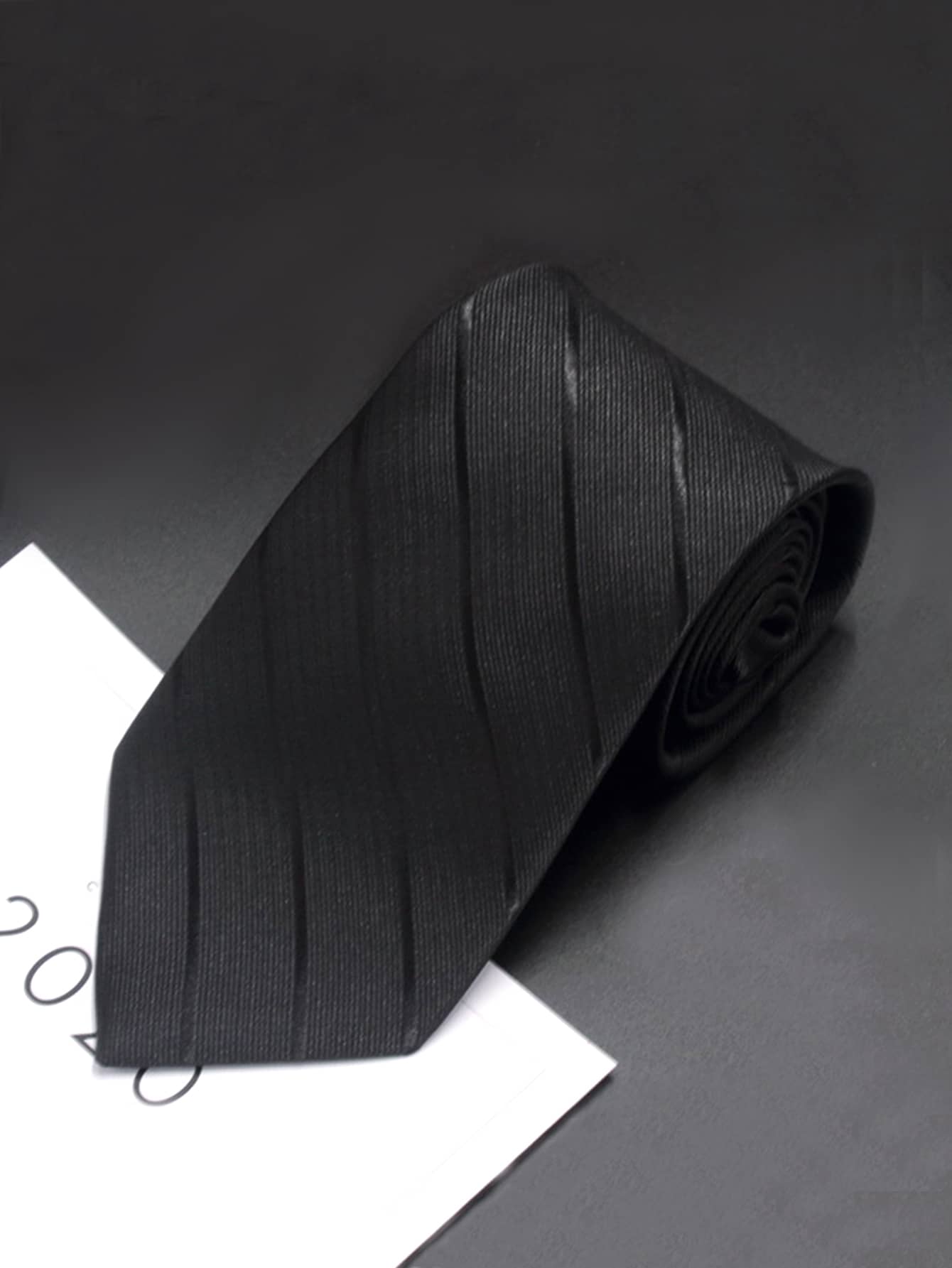 1 шт. Мужской деловой галстук, черный