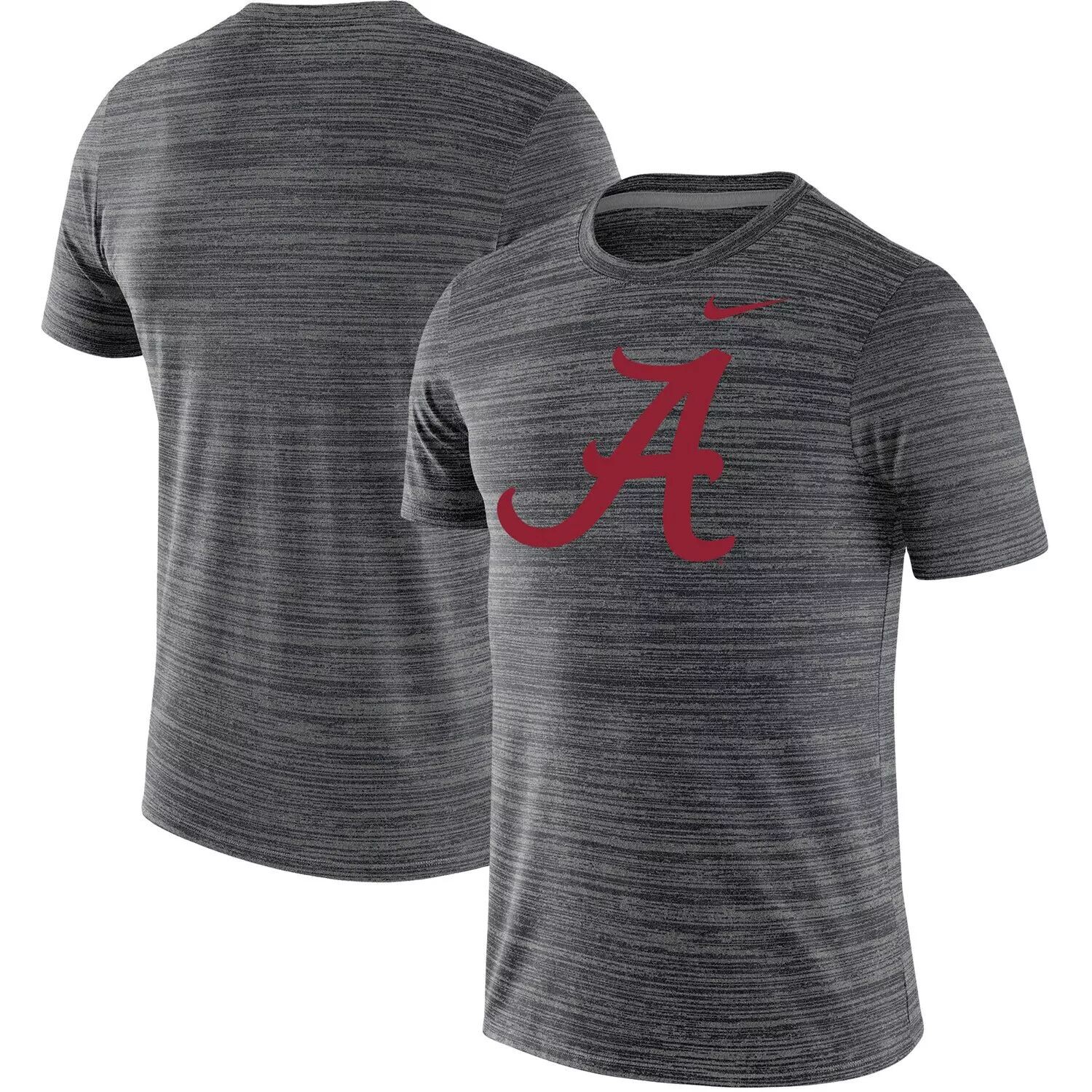 

Мужская черная футболка Alabama Crimson Tide Big & Tall Velocity Performance Nike, Черный