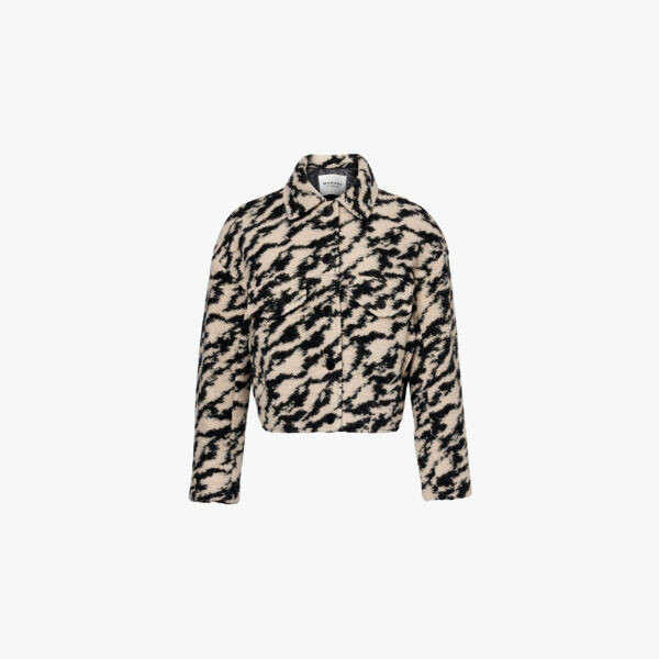 

Укороченная куртка Ferida из смесовой шерсти Isabel Marant Etoile, черный