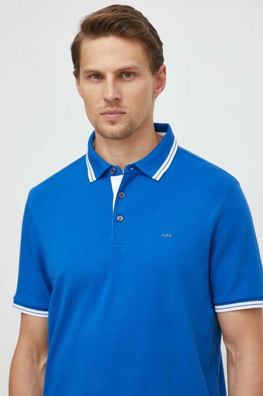 

Хлопковое поло Michael Kors, синий