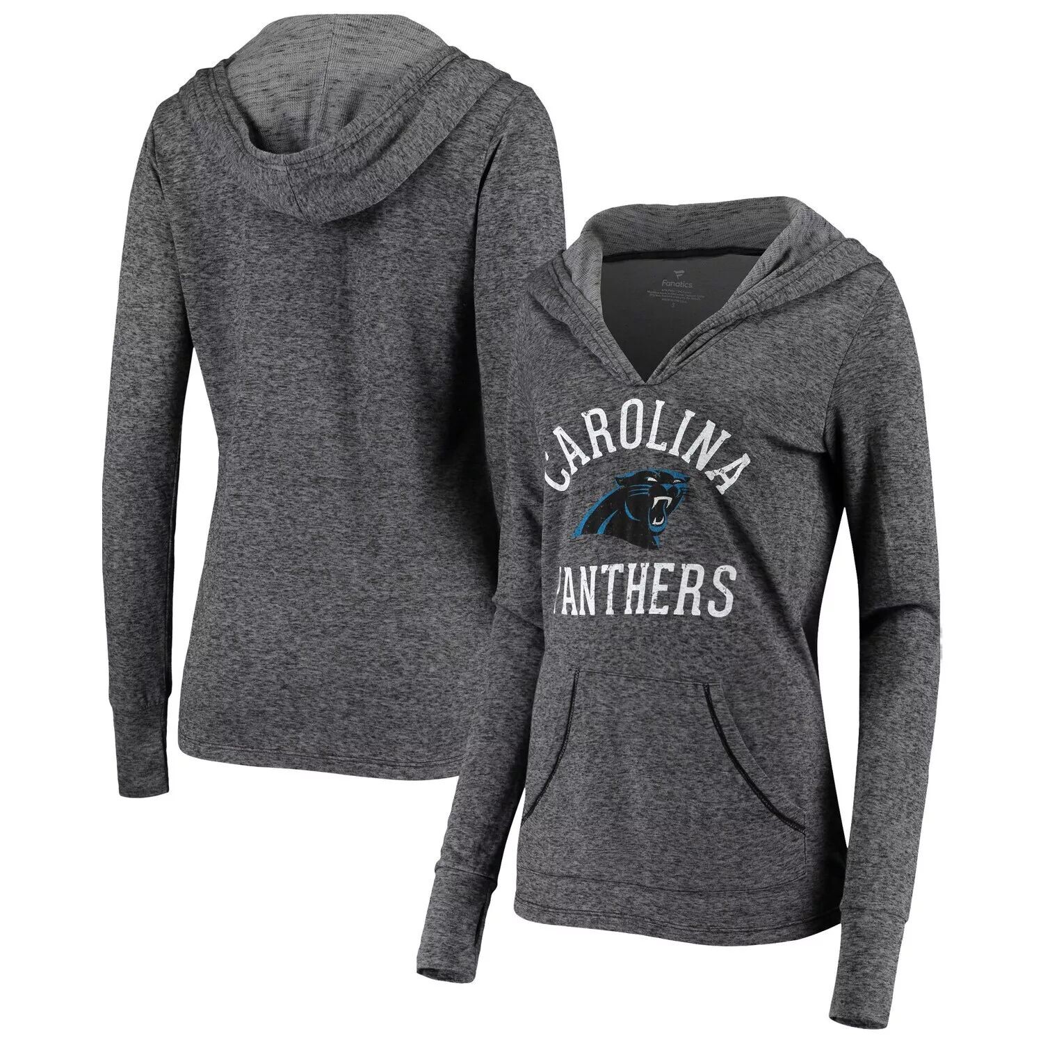 

Женский пуловер с капюшоном Fanatics Black Carolina Panthers Doubleface Slub Fanatics
