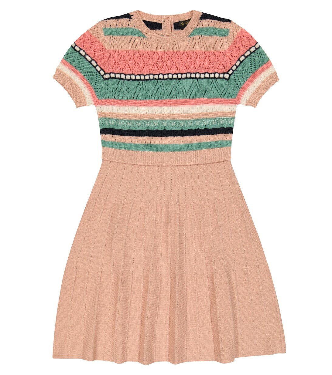 

Кашемировое платье Fair Isle Loro Piana, розовый