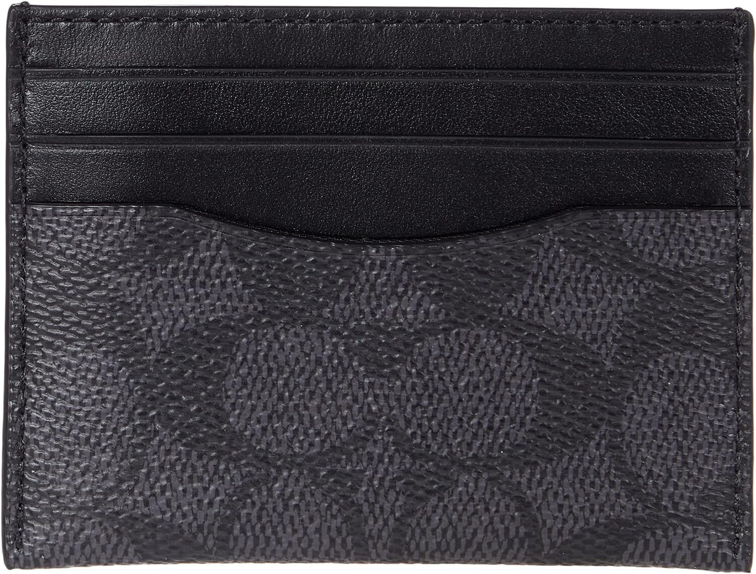 

Плоский футляр для карточек Signature COACH, цвет Charcoal/Black