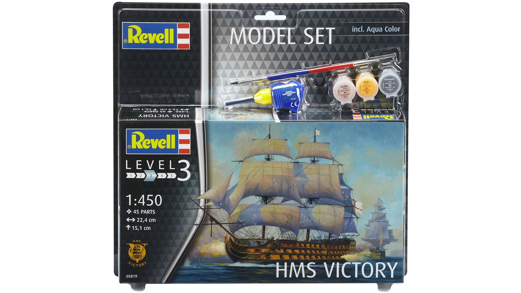 Revell Набор моделей HMS Victory паруса для baltimore clipper масштаб 1 96