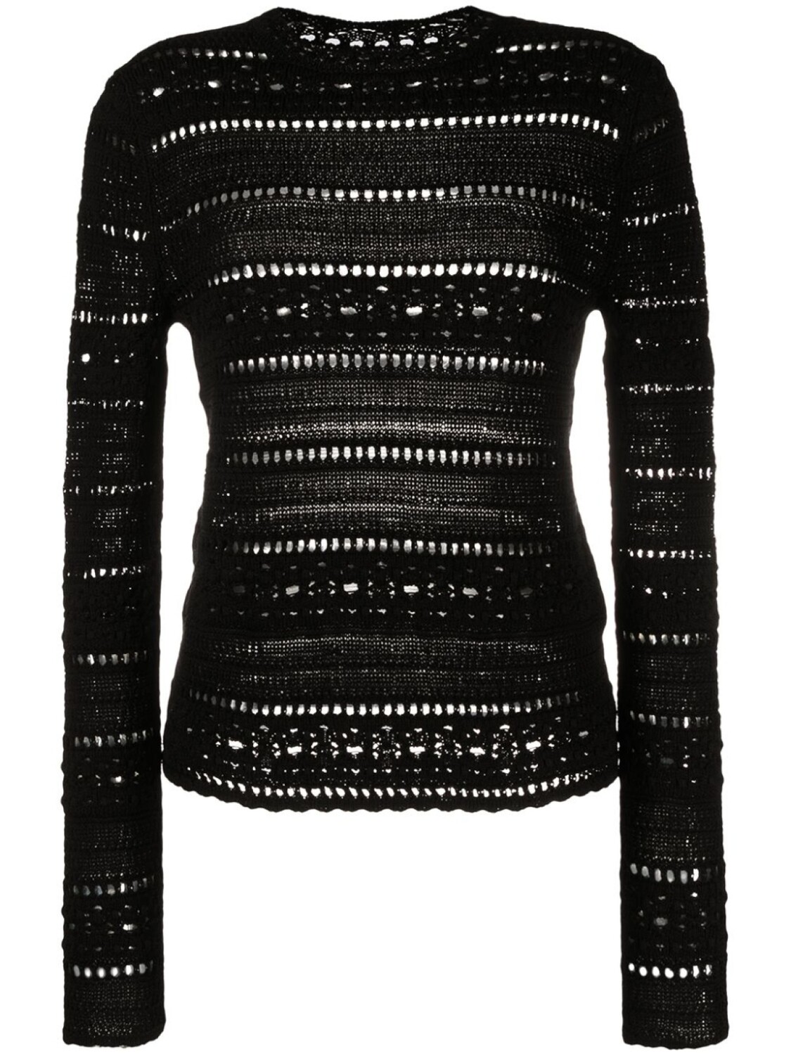 

Saint Laurent ажурный свитер, черный