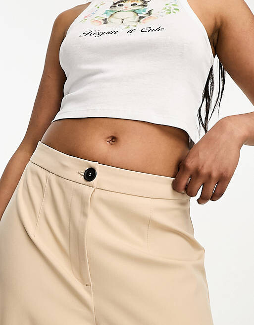 

Кремовые брюки карго Vero Moda, Бежевый