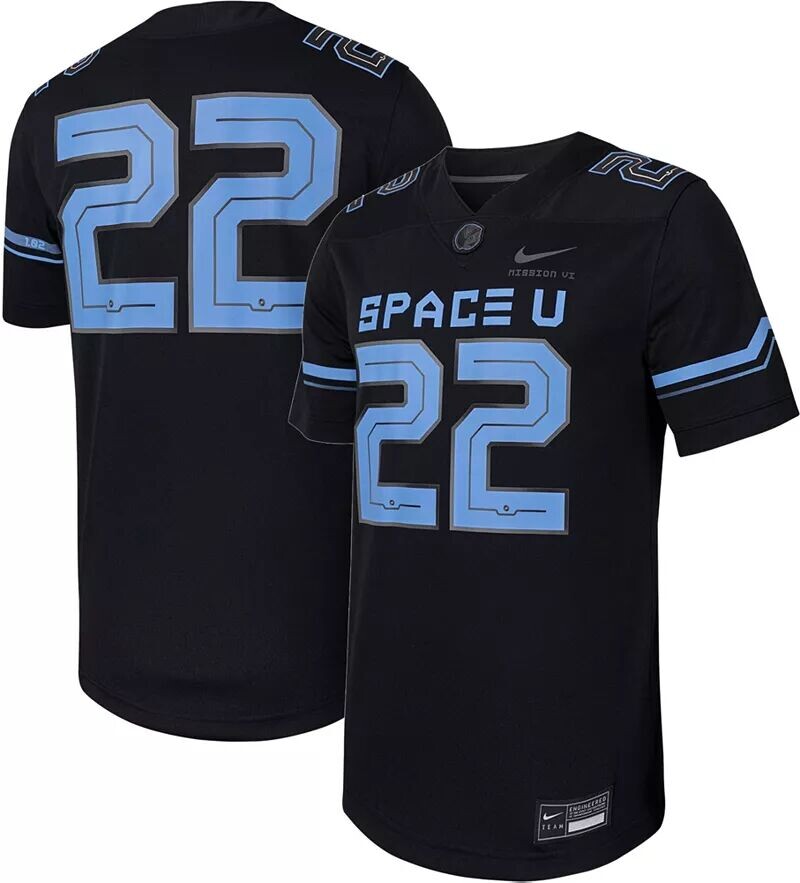 

Мужское футбольное джерси черного цвета Nike UCF Knights #22 Space Alternate Game
