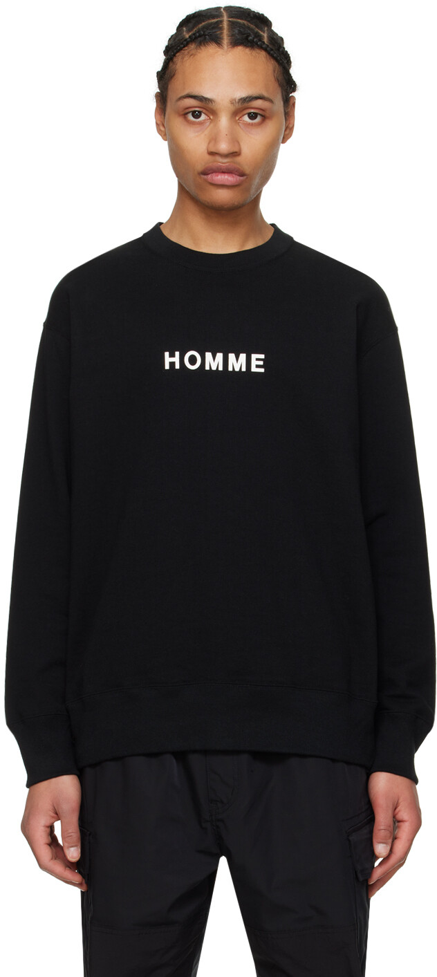 

Черный свитшот с круглым вырезом Comme Des Garcons
