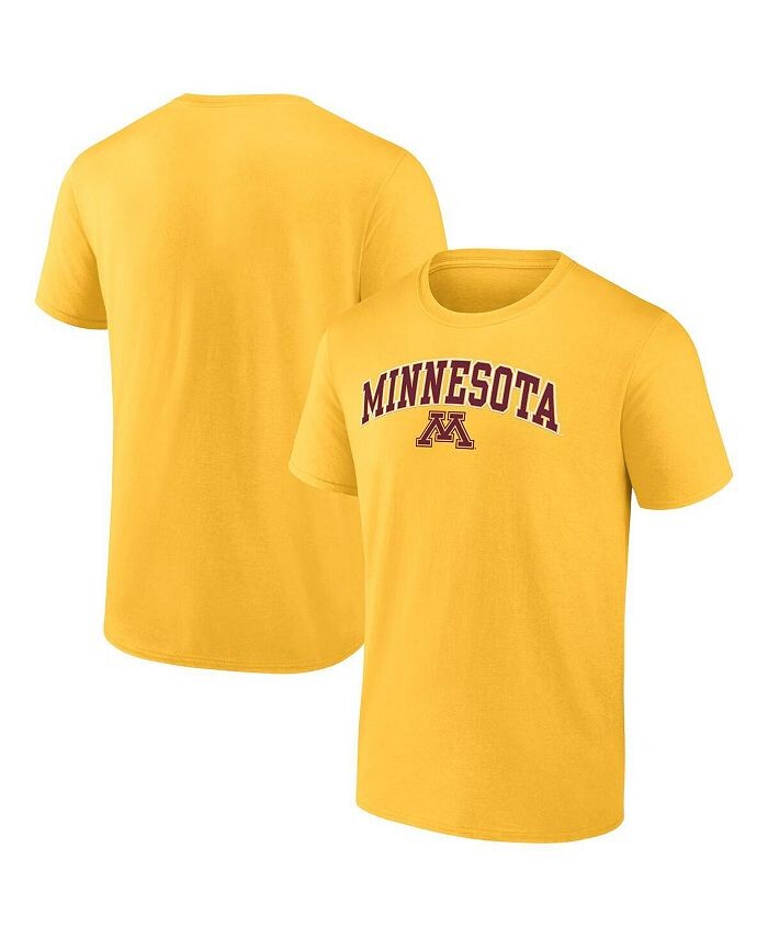 

Мужская золотая футболка с логотипом Minnesota Golden Gophers Campus Fanatics, золото