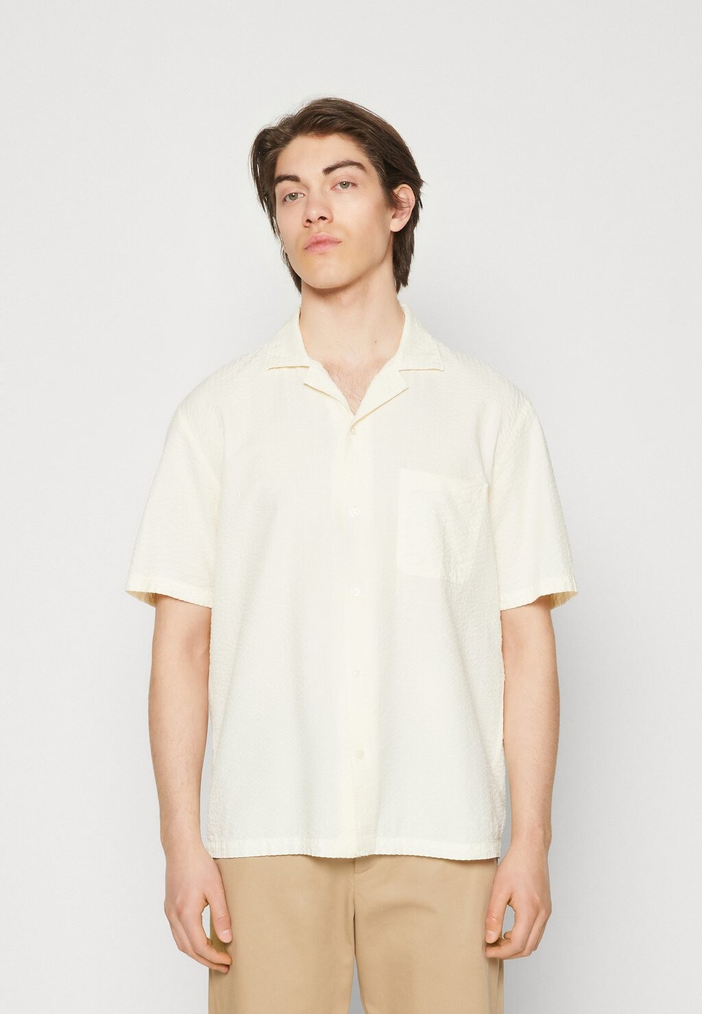 

Рубашка Sirsuker Kenji Shirt Mads Nørgaard, цвет off-white