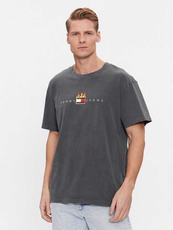 

Футболка свободного кроя Tommy Jeans, серый