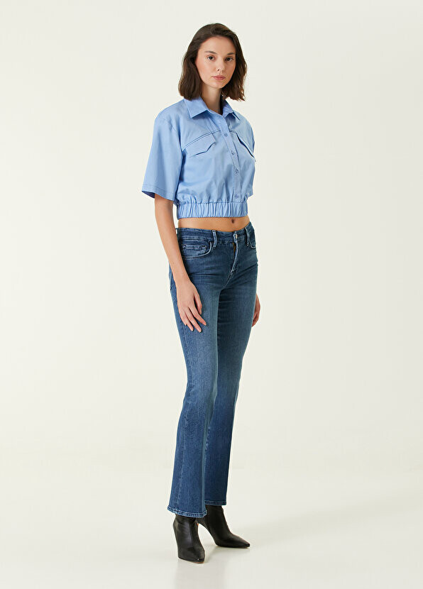 

Синие джинсовые брюки Frame Denim, Синий