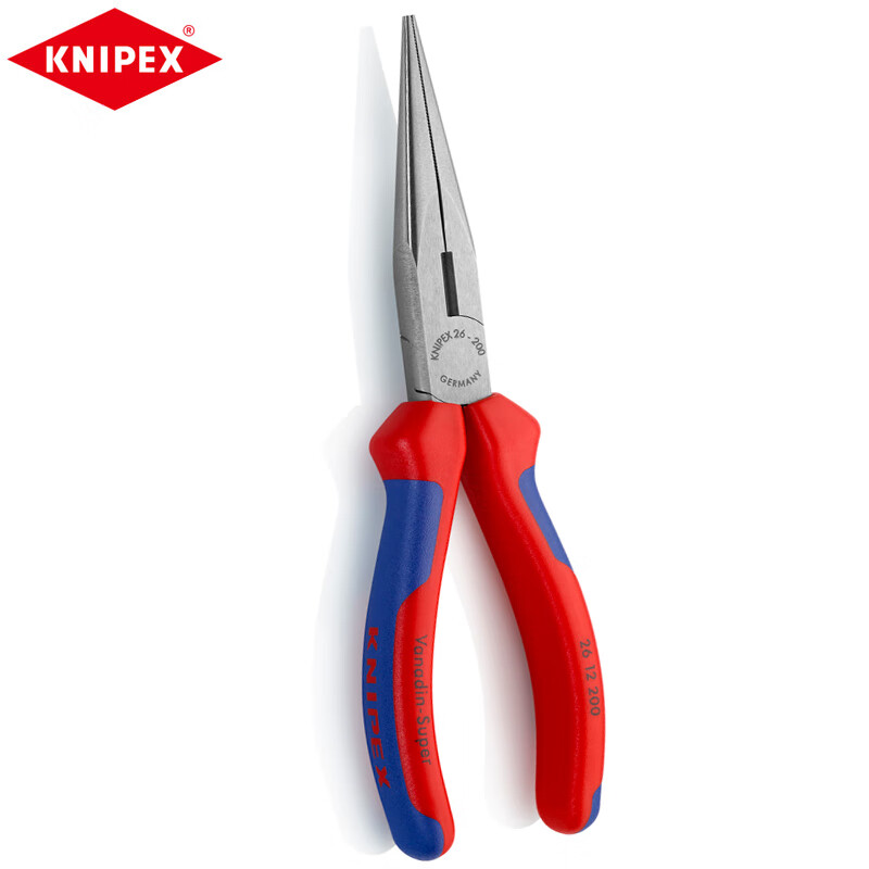 KNIPEX 26 12 200 многофункциональные удлиненные плоскогубцы с острыми концами, плоскогубцы для электриков, промышленные плоскогубцы с длинными носками, 200 мм