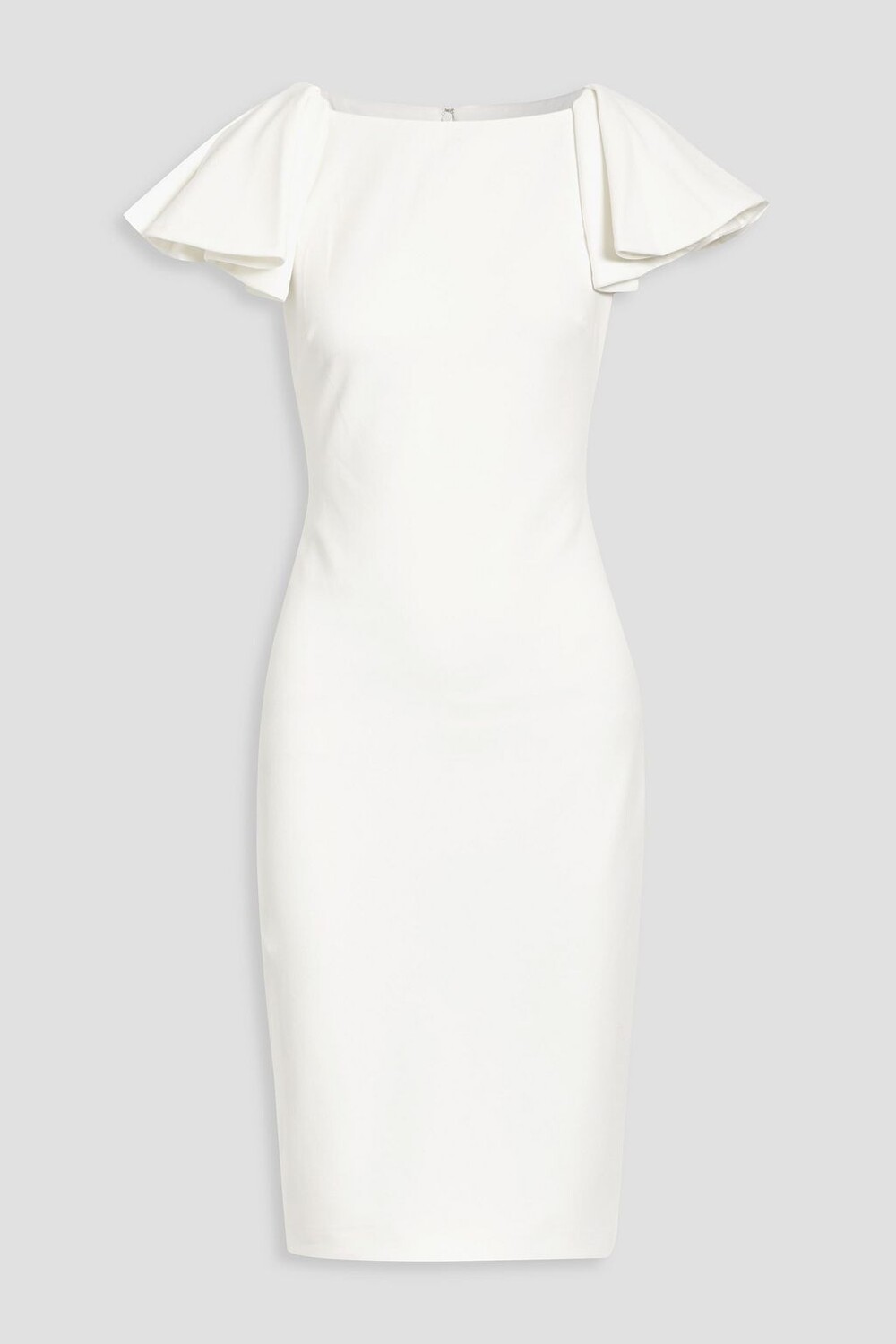 

Платье из эластичного крепа с оборками BADGLEY MISCHKA, белый