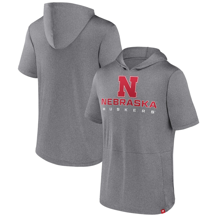 

Футболка с коротким рукавом Fanatics Branded Nebraska Huskers, серый