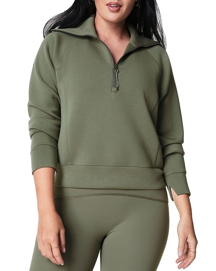 

SPANX AirEssentials Толстовка на молнии до половины, зеленый
