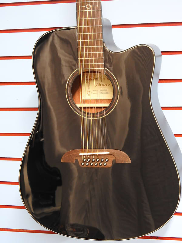 цена Акустическая гитара Alvarez AD60-12CE Artist 12 String A/E - Black