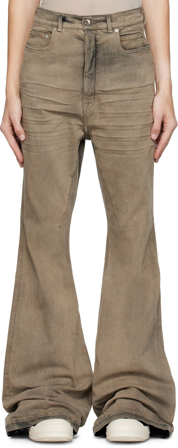 

Серые джинсы Rick Owens DRKSHDW Bolan Bootcut