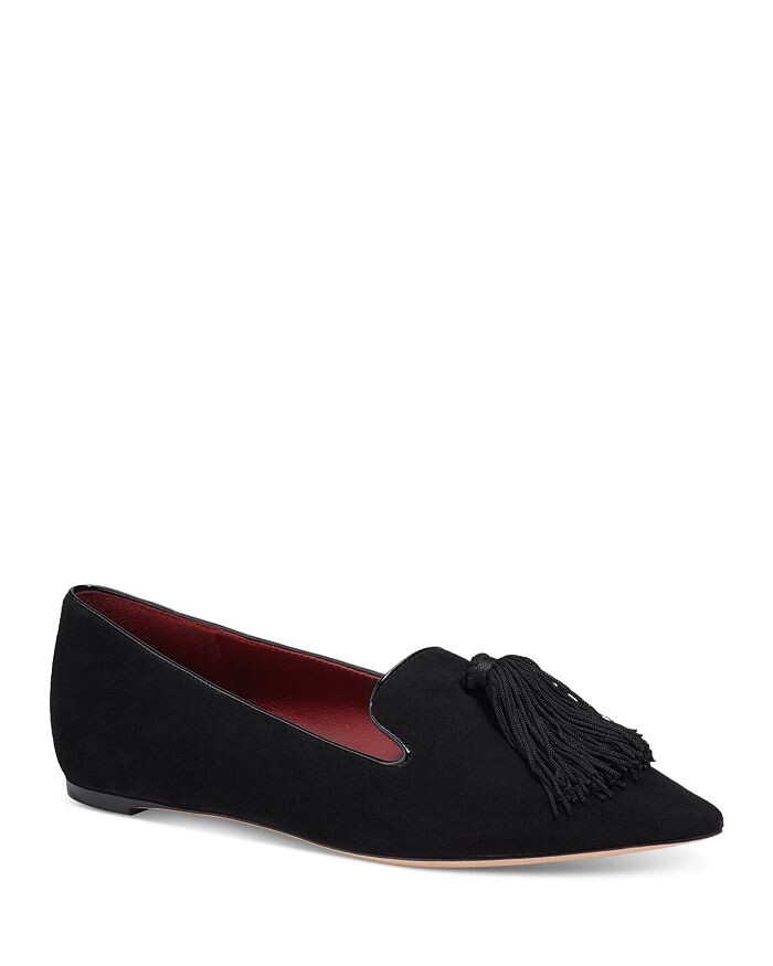 

Женские кожаные лоферы на плоской подошве с кисточками Adore kate spade new york