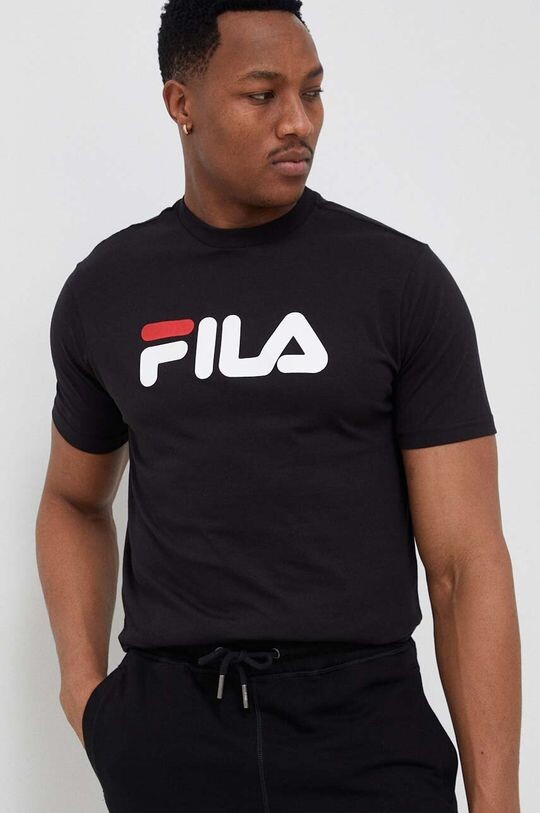 

Хлопковая футболка Fila, черный