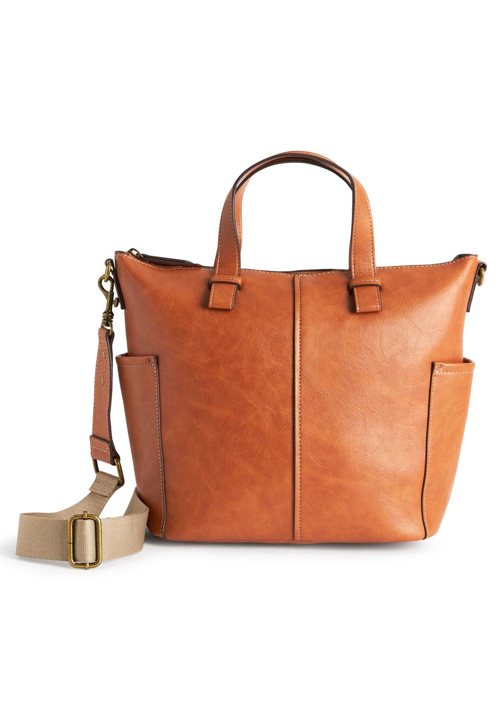 

Сумка CONTRAST STRAP HANDHELD SHOPPER BAG Next, цвет tan brown