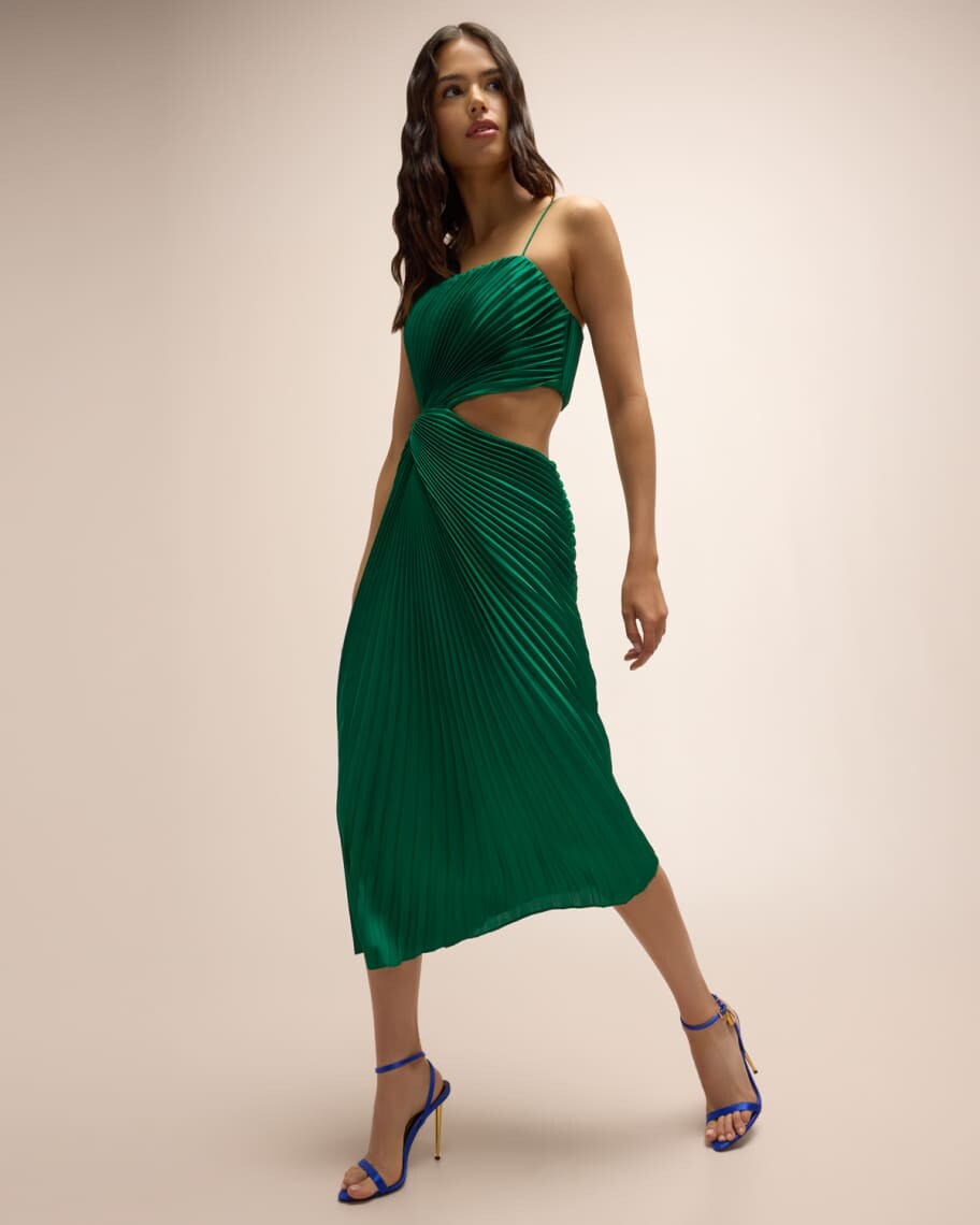 

Плиссированное асимметричное платье макси Fayeth Alice + Olivia