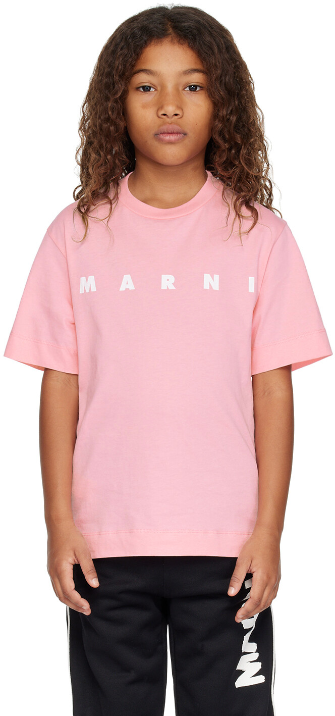 

Детская футболка с принтом Marni, цвет Pink