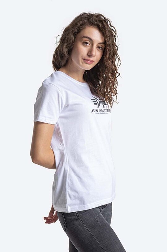 

Хлопковая футболка New Basic T Alpha Industries, белый