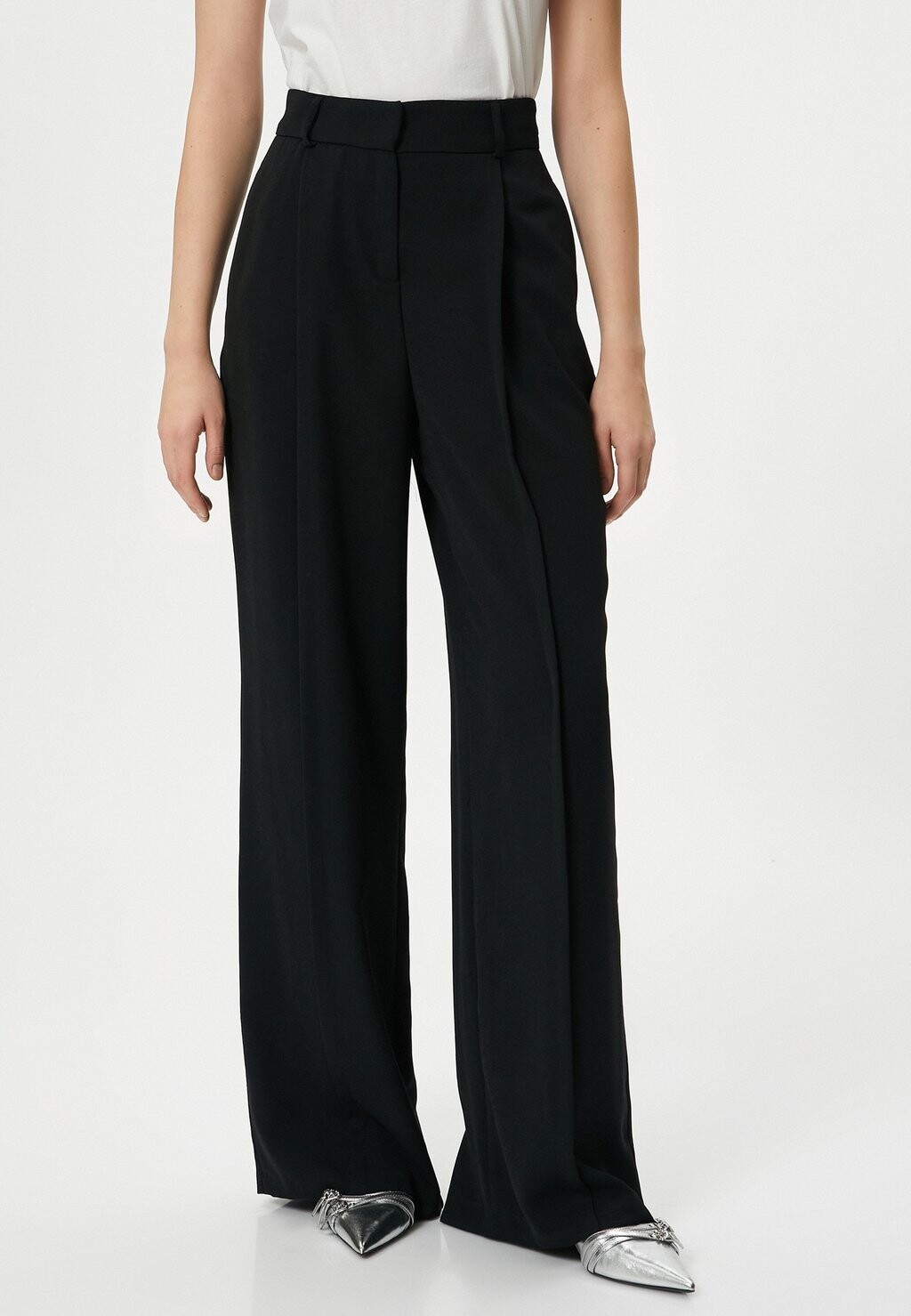 Брюки POCKET DETAIL WIDE LEG PALAZZO Koton, цвет black