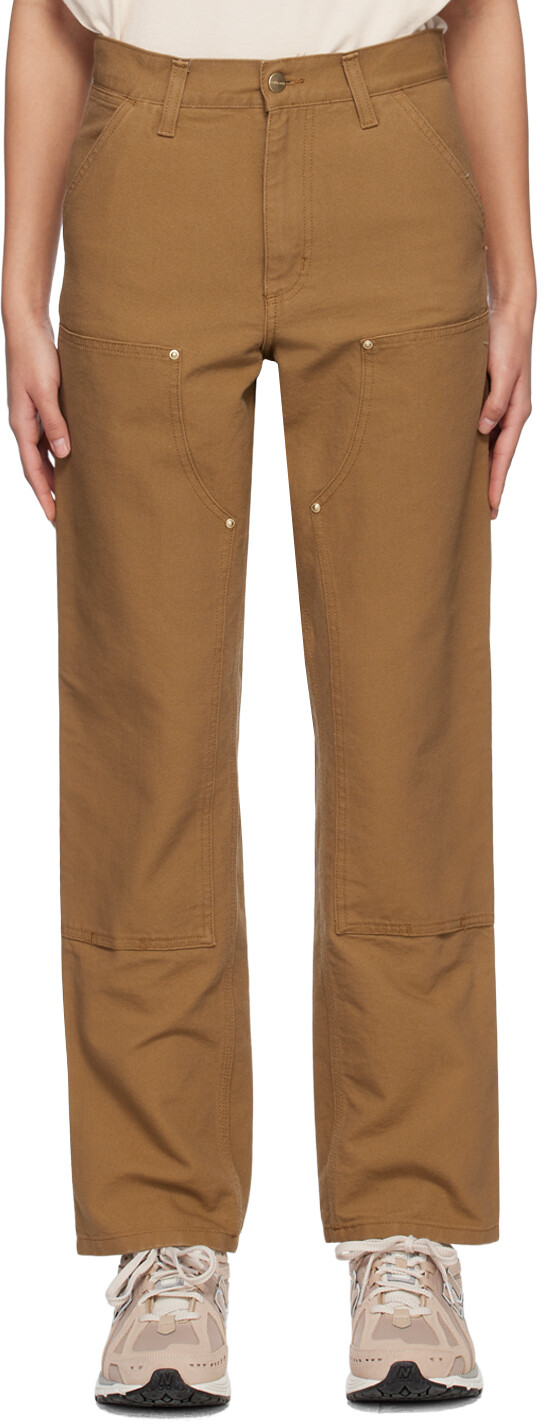 

Коричневые джинсы с двойным коленом Carhartt Work In Progress