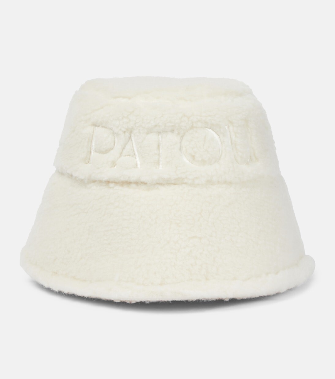 

Панама из искусственной овчины с логотипом Patou, белый