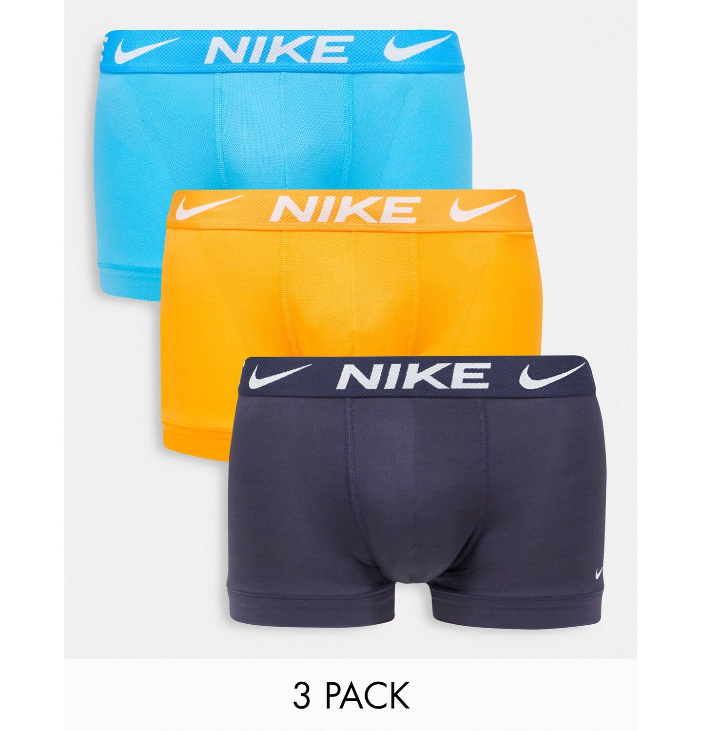 

Оранжевые и синие шорты из микрофибры Nike 3 Pack Dri-Fit Advanced