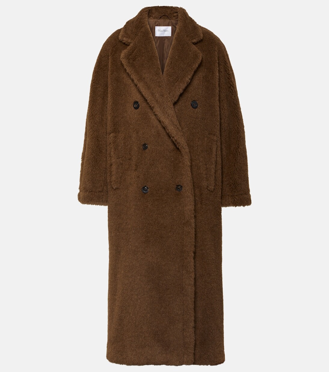 

Пальто faust из альпаки, кашемира и шелка Max Mara, коричневый