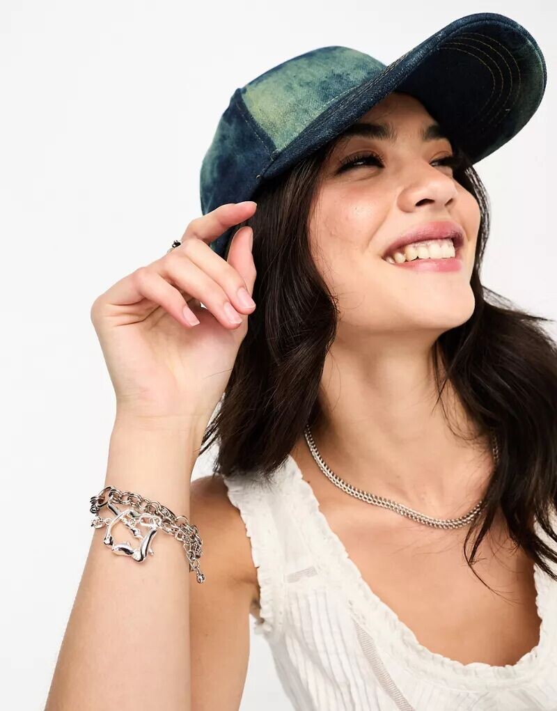

Синяя джинсовая кепка ASOS