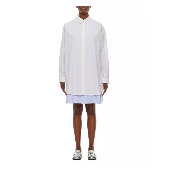 

Футболка double layer shirt dress Loewe, белый
