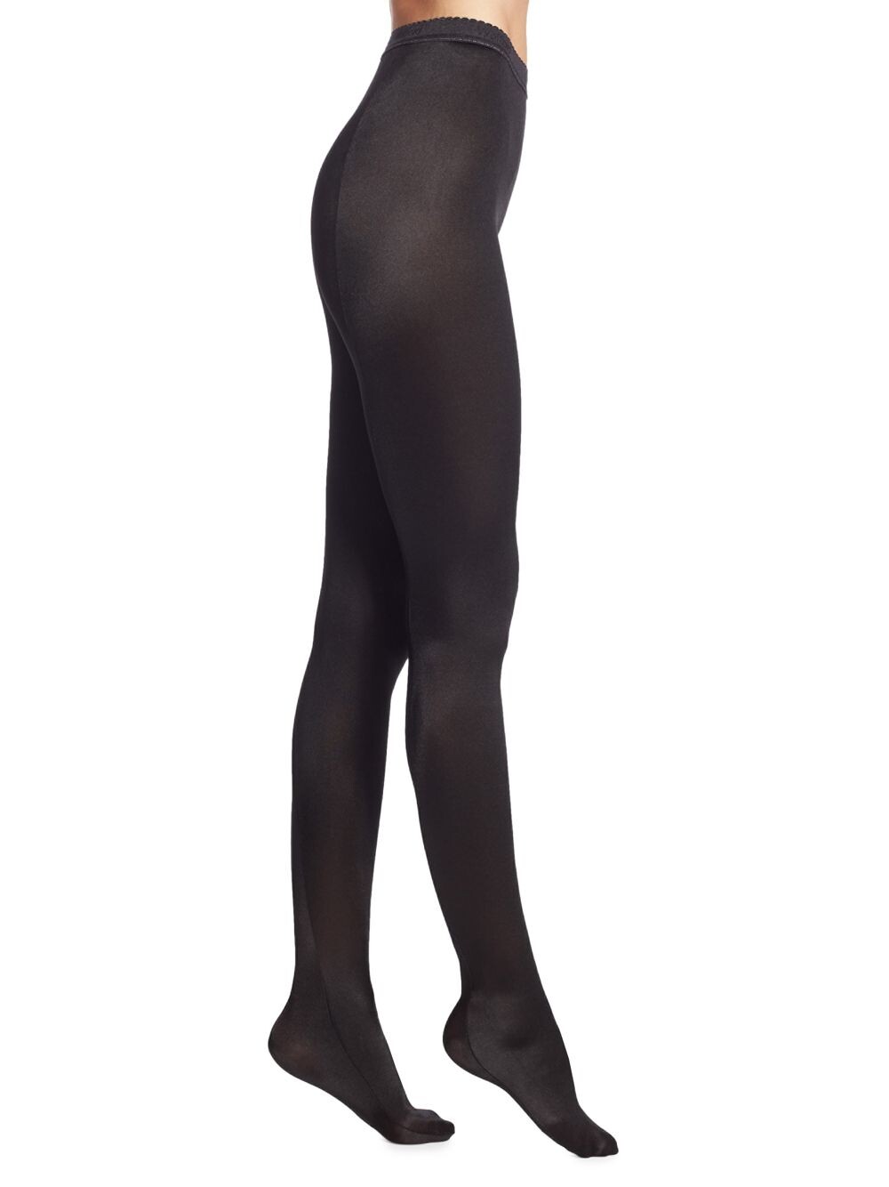 

Атласные колготки De Luxe Wolford, черный