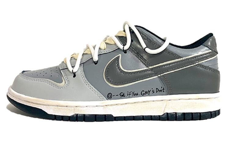 

Кроссовки Nike Dunk Skateboarding Shoes Women's Low-top Gray, светло-серый