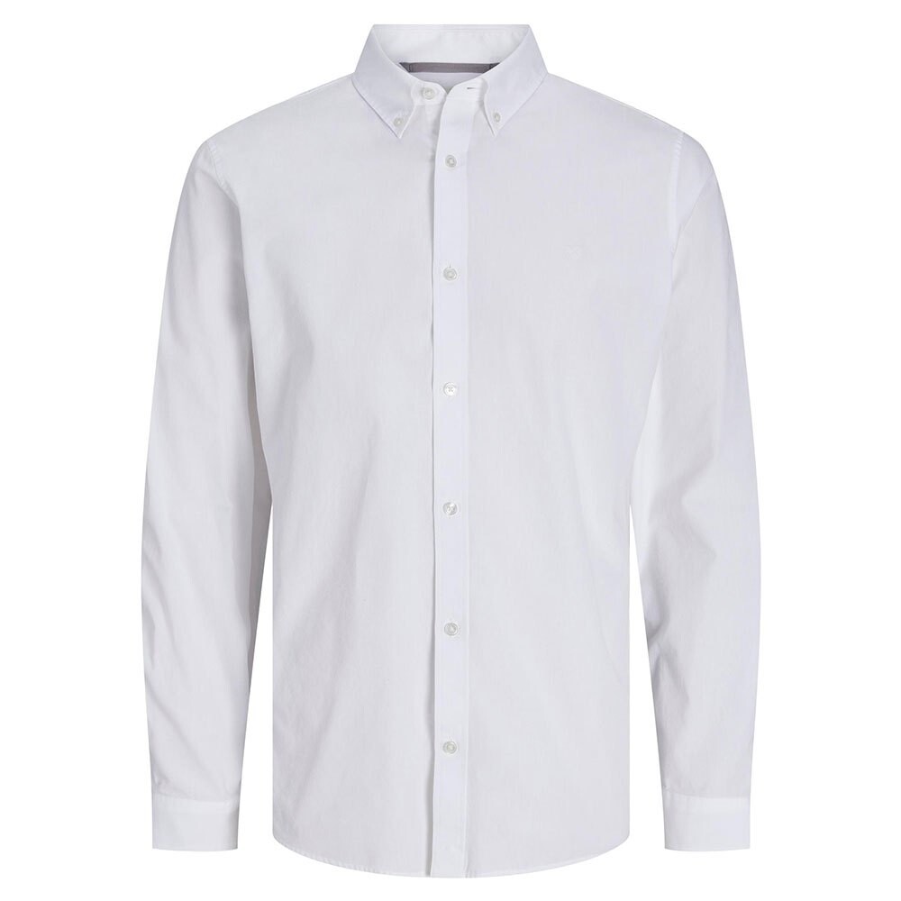 

Рубашка с длинным рукавом Jack & Jones Poplin Logo Comfort, белый