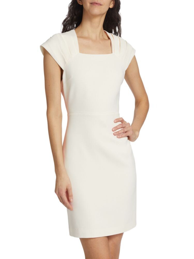 

Плиссированное мини-платье Kiro Alice + Olivia, цвет Ecru