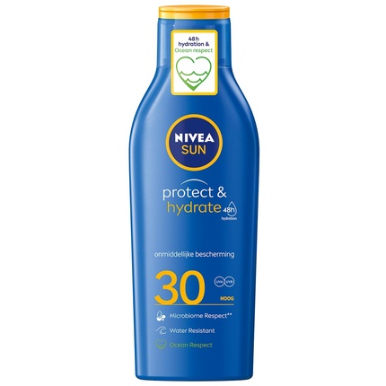 Солнцезащитный лосьон Protect & Hydrate Spf 30, 200 мл, Nivea солнцезащитный крем aveeno protect hydrate spf 60 88 мл