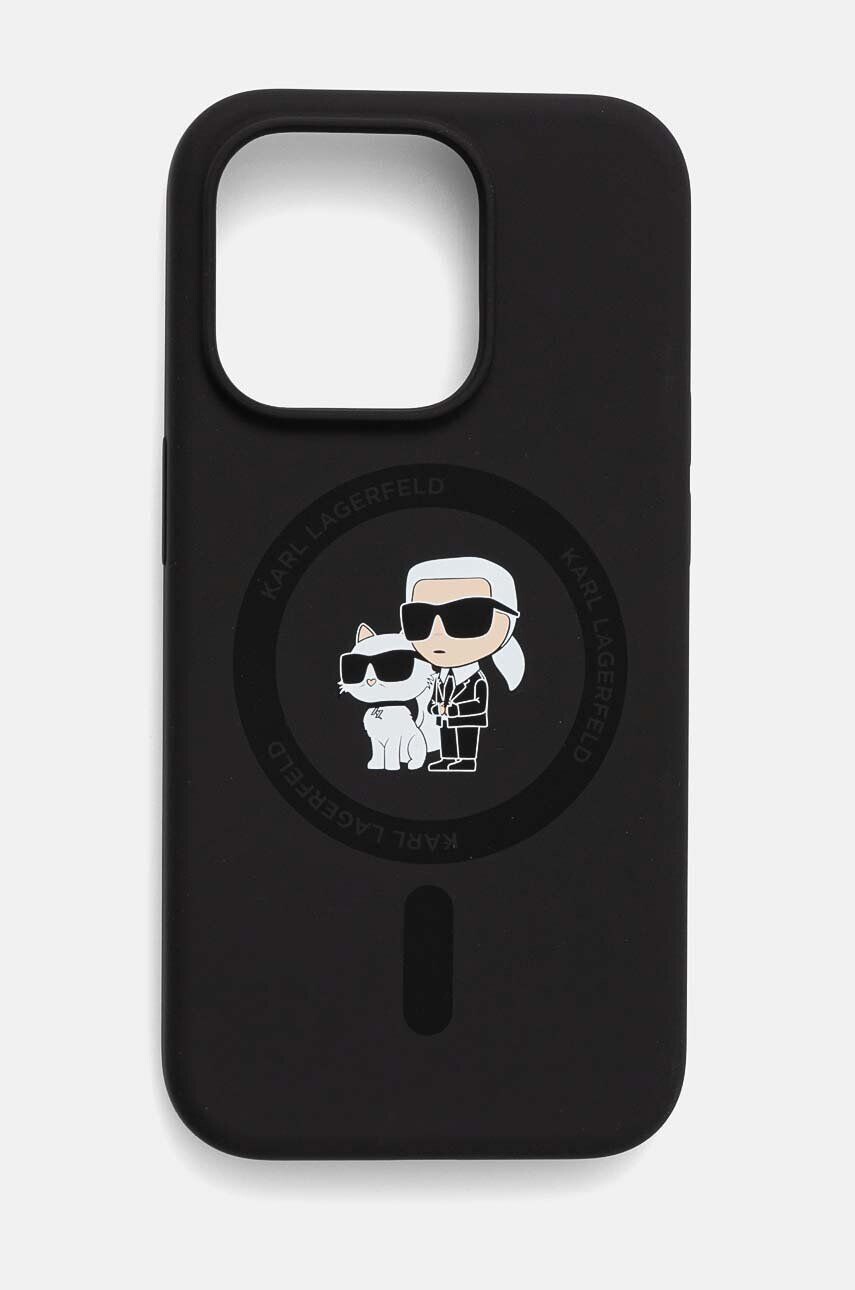 

Чехол для телефона Karl Lagerfeld для iPhone 15 Pro 6.1, черный