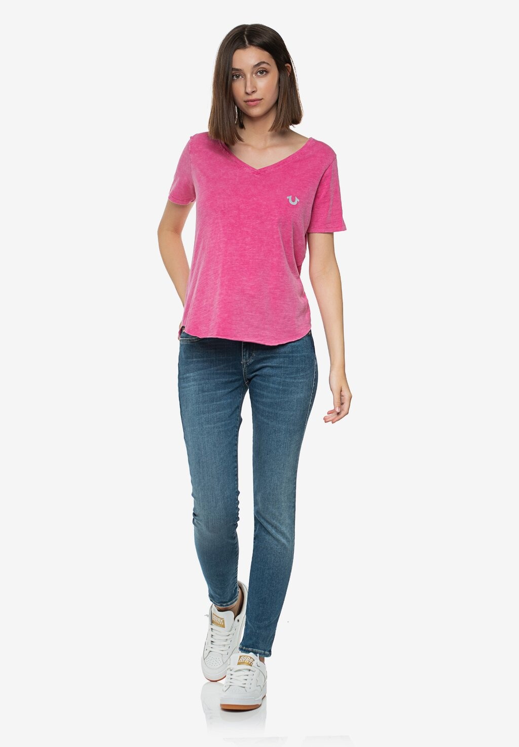 

Джинсы Skinny Fit True Religion, синий