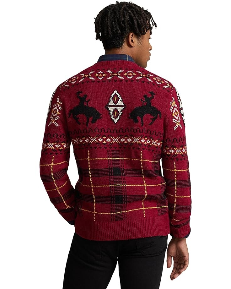 

Свитер Polo Ralph Lauren Western Inspired Fair Isle Sweater, цвет Red Combo