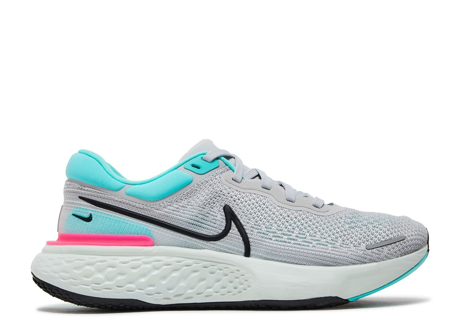 

Кроссовки Nike Zoomx Invincible Run Flyknit 'Grey Fog Dynamic Turquoise', серый
