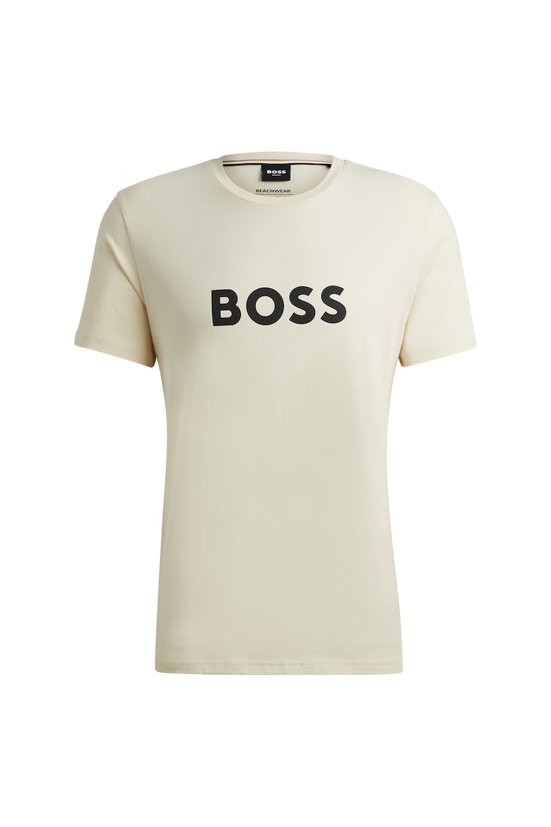 Футболка из органического хлопка с логотипом Boss, белый