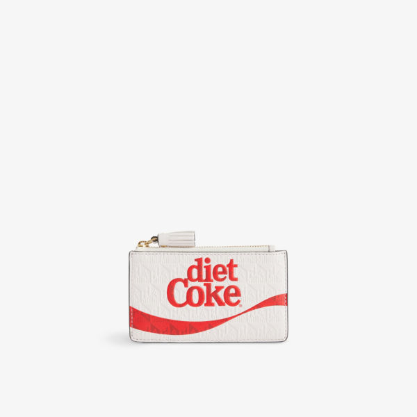 Кожаный картхолдер diet coke Anya Hindmarch, белый